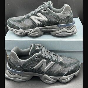 New Balance 9060 Triple Black Cat Suede Size 11.5 U9060BPM NEW WITH BOX